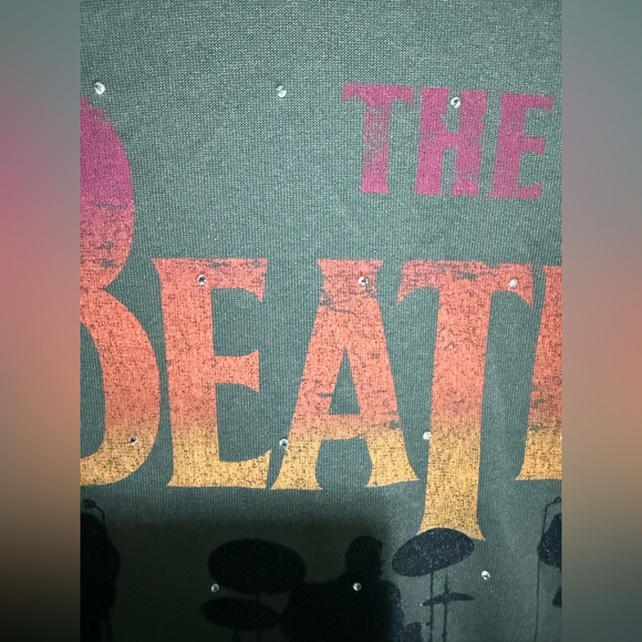 🪩The Beatles Let It Be Olive Crew Neck Sweatshirt - Picture 4 of 6